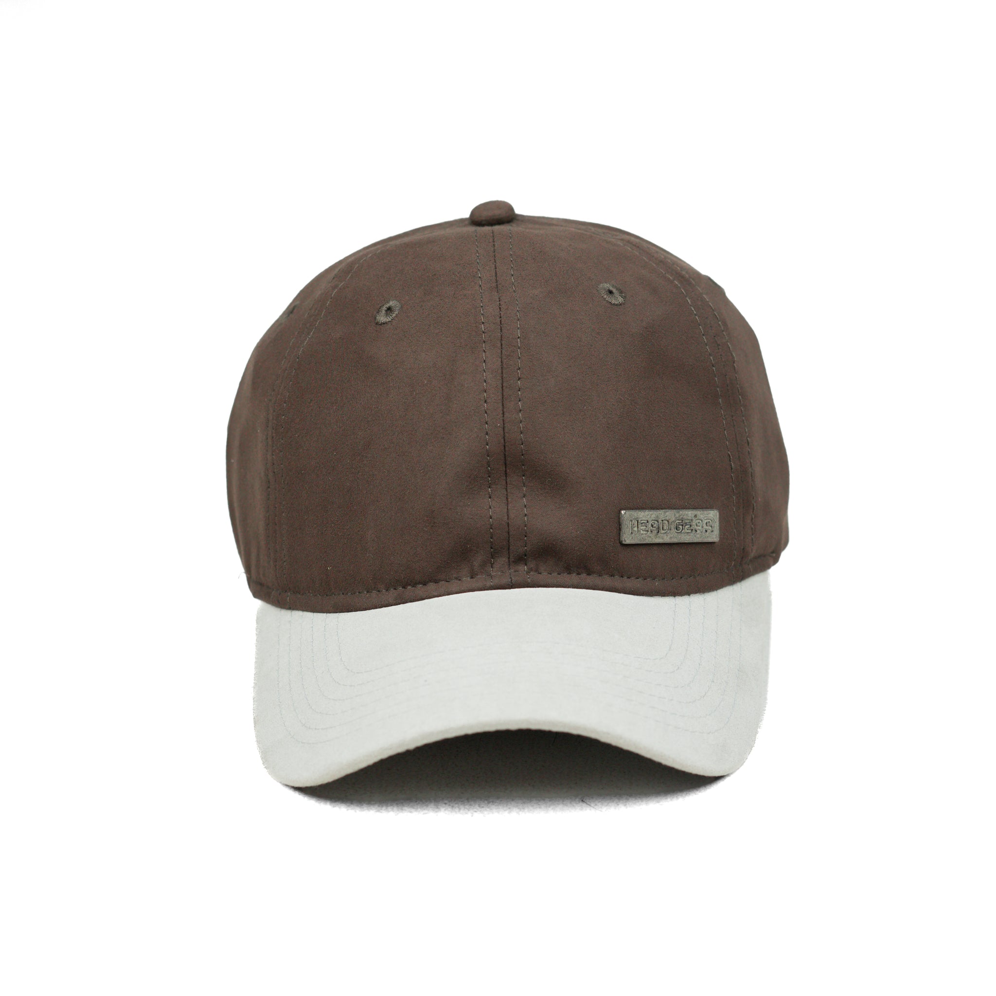 HEAD GEAR COFFEE GREY DUAL TONE RUSTIC METAL CAP