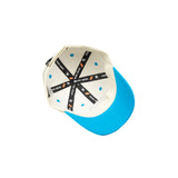 HEAD GEAR WHITE AND BLUE DINOSAUR EDITION KIDS CAP