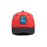 HEAD GEAR RED AND BLACK DINOSAUR EDITION KIDS CAP