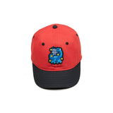 HEAD GEAR RED AND BLACK DINOSAUR EDITION KIDS CAP