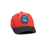 HEAD GEAR RED AND BLACK DINOSAUR EDITION KIDS CAP