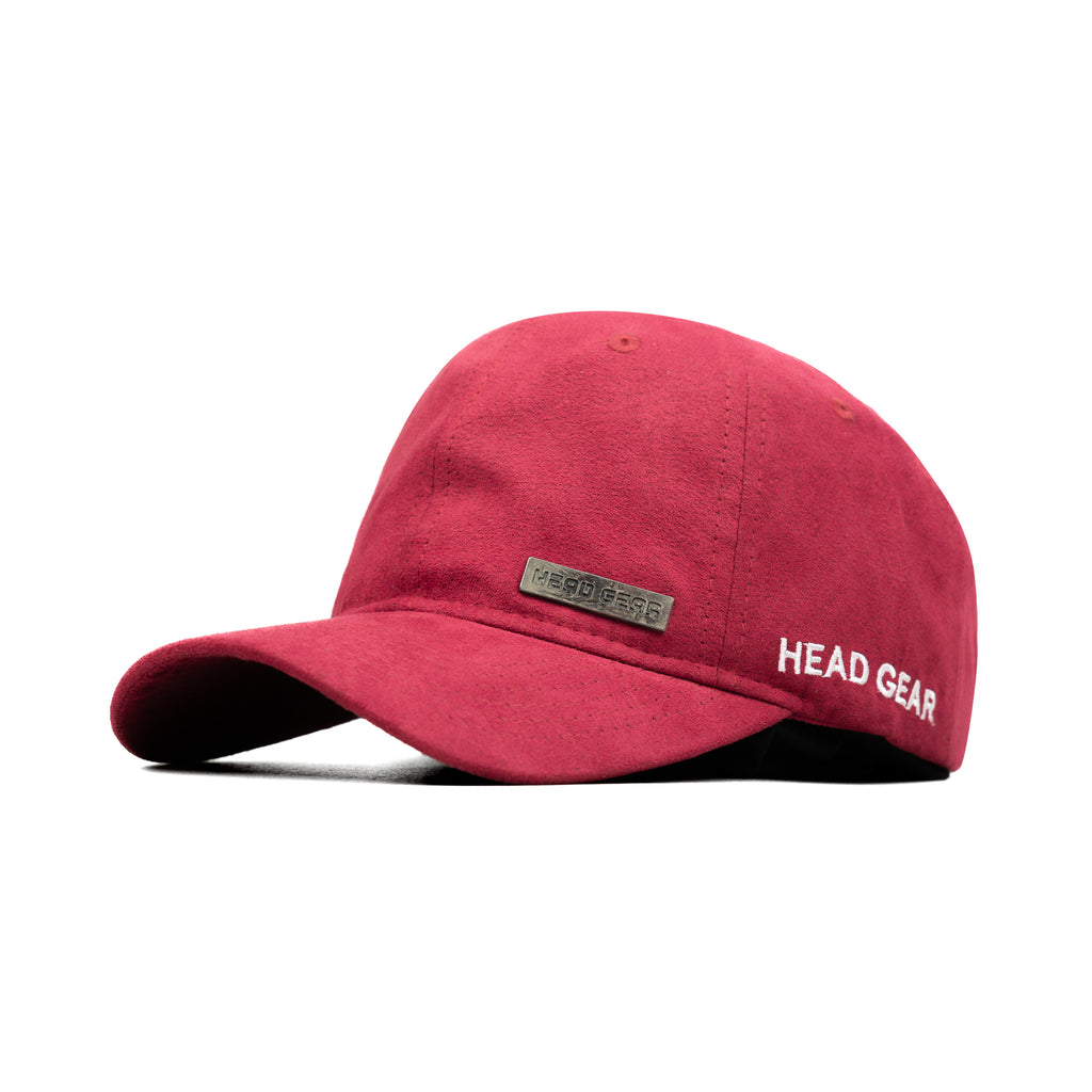 HEAD GEAR RED RUSTIC METAL PATCH CAP