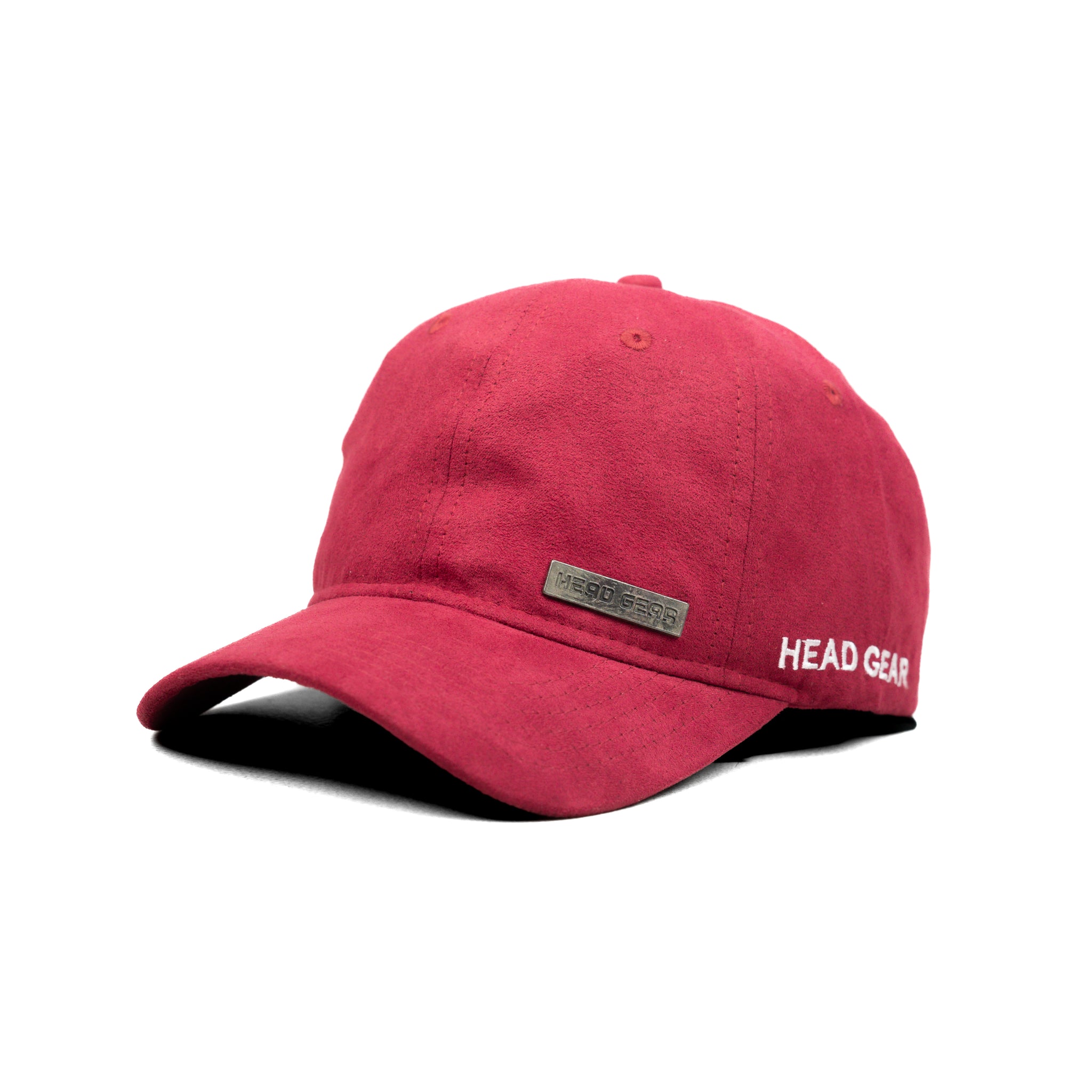 HEAD GEAR RED RUSTIC METAL PATCH CAP