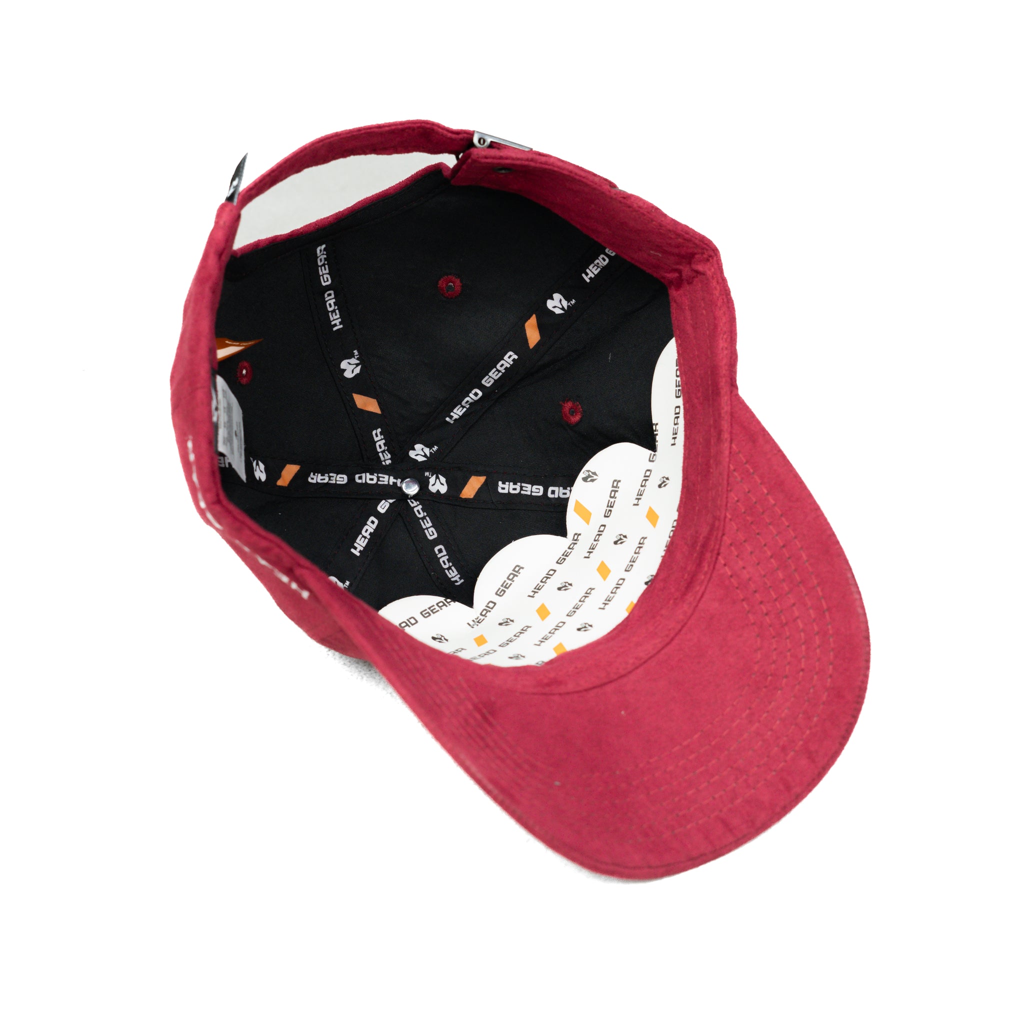 HEAD GEAR RED RUSTIC METAL PATCH CAP