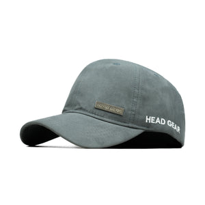 HEAD GEAR SLATE GREY RUSTIC METAL PATCH CAP