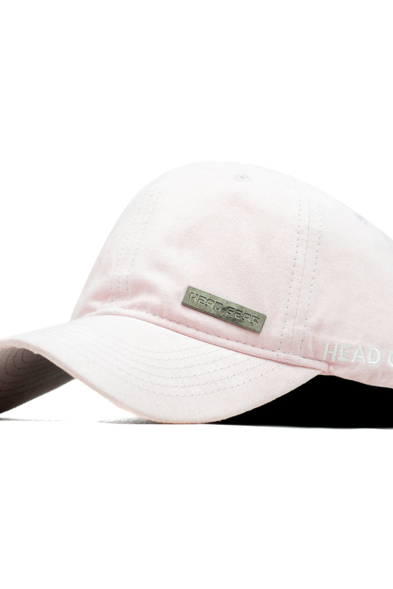 HEAD GEAR PASTEL PINK RUSTIC METAL PATCH CAP