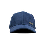 HEAD GEAR NAVY BLUE STRUCTURED RUSTIC METAL PATCH CAP
