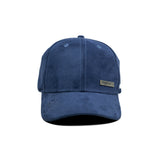 HEAD GEAR NAVY BLUE STRUCTURED RUSTIC METAL PATCH CAP