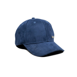 HEAD GEAR NAVY BLUE STRUCTURED RUSTIC METAL PATCH CAP