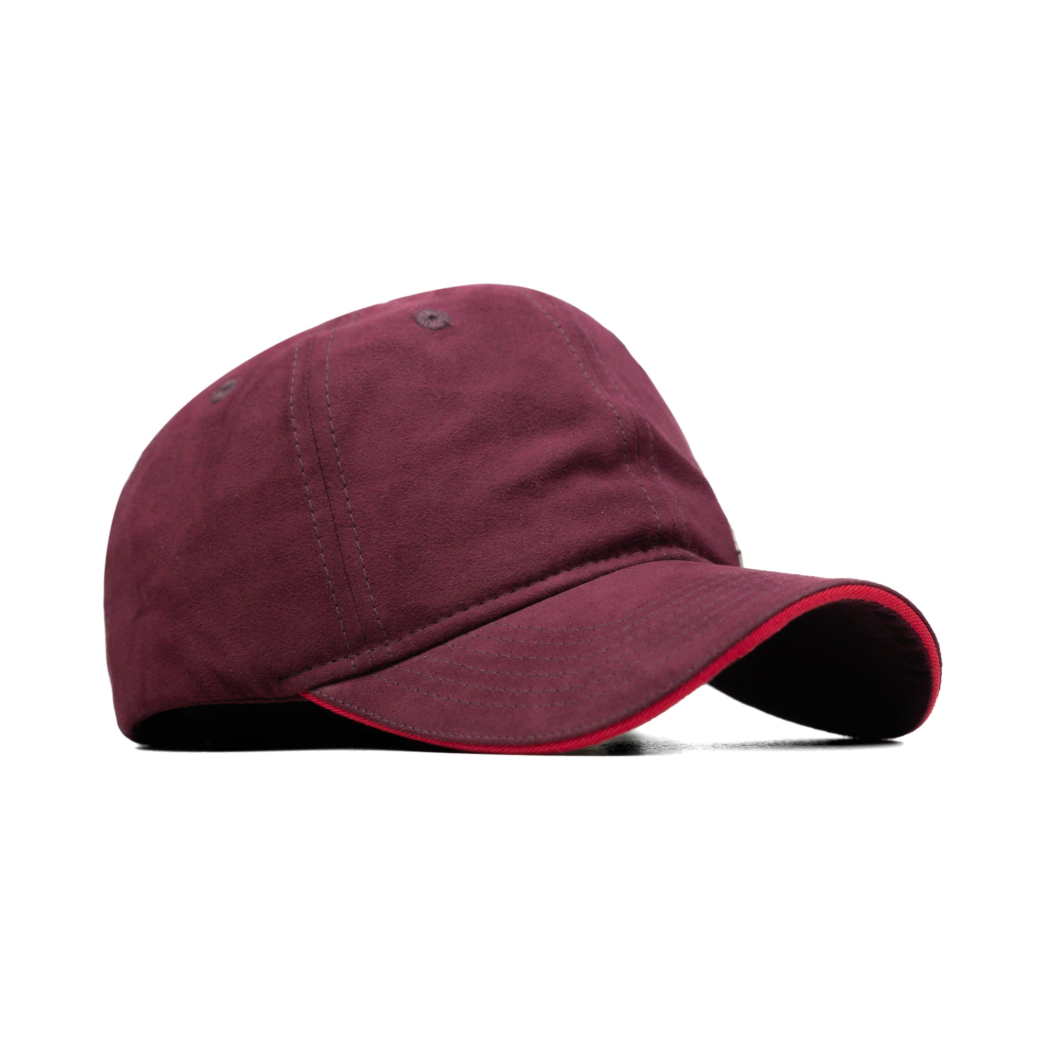 HEAD GEAR MAROON RUSTIC METAL PATCH SANDWICH CAP