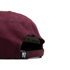 HEAD GEAR MAROON RUSTIC METAL PATCH SANDWICH CAP