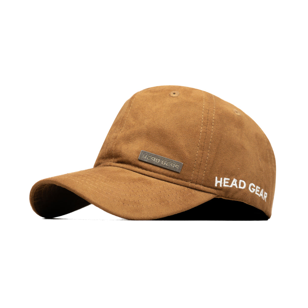 HEAD GEAR BROWN RUSTIC METAL PATCH CAP