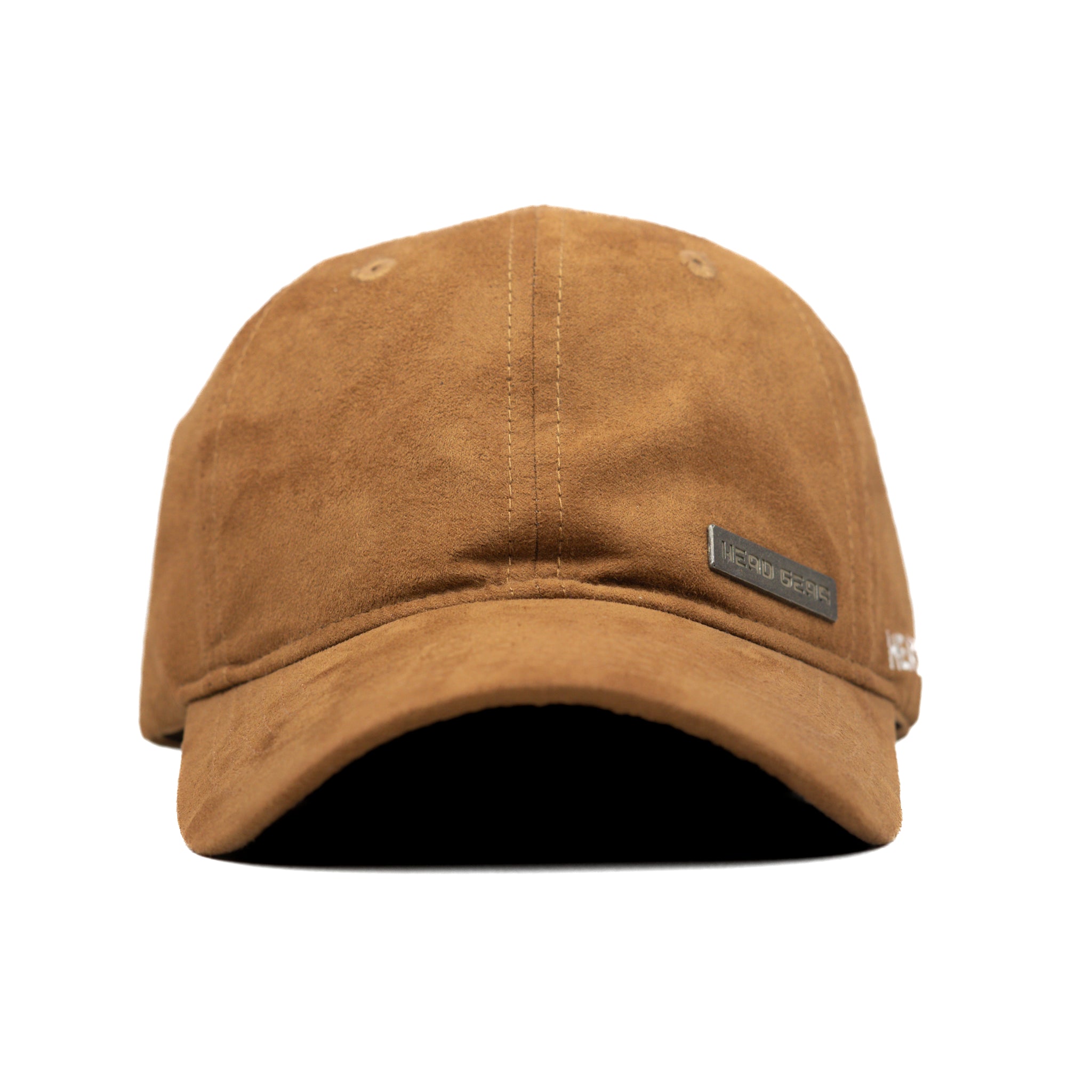 HEAD GEAR BROWN RUSTIC METAL PATCH CAP