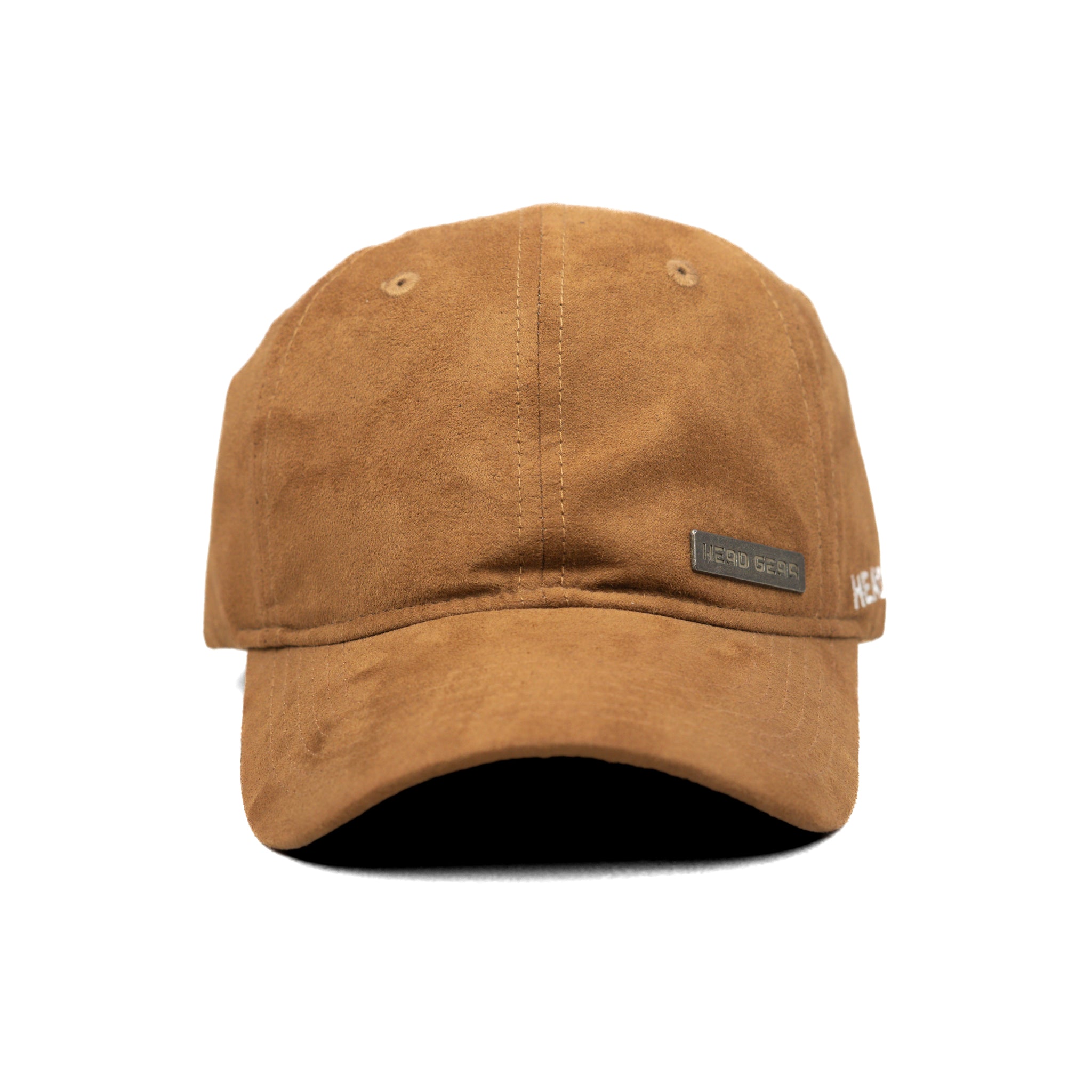 HEAD GEAR BROWN RUSTIC METAL PATCH CAP