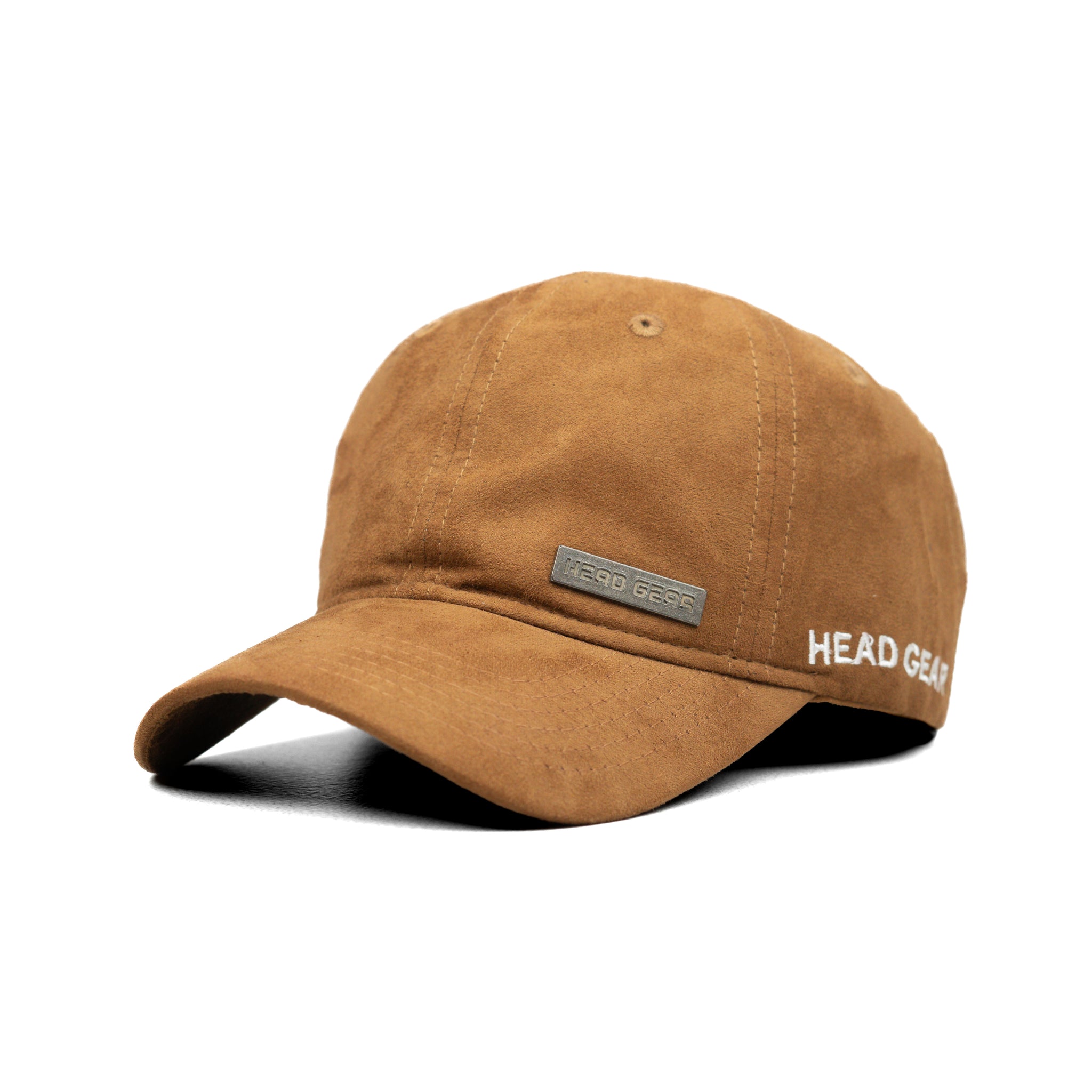 HEAD GEAR BROWN RUSTIC METAL PATCH CAP