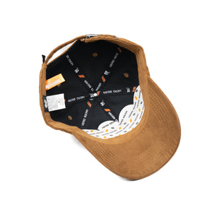 HEAD GEAR BROWN RUSTIC METAL PATCH CAP