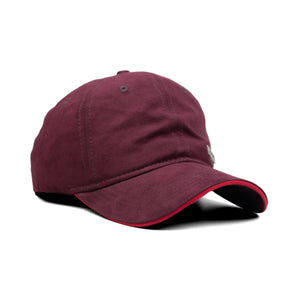 HEAD GEAR MAROON RUSTIC METAL PATCH SANDWICH CAP