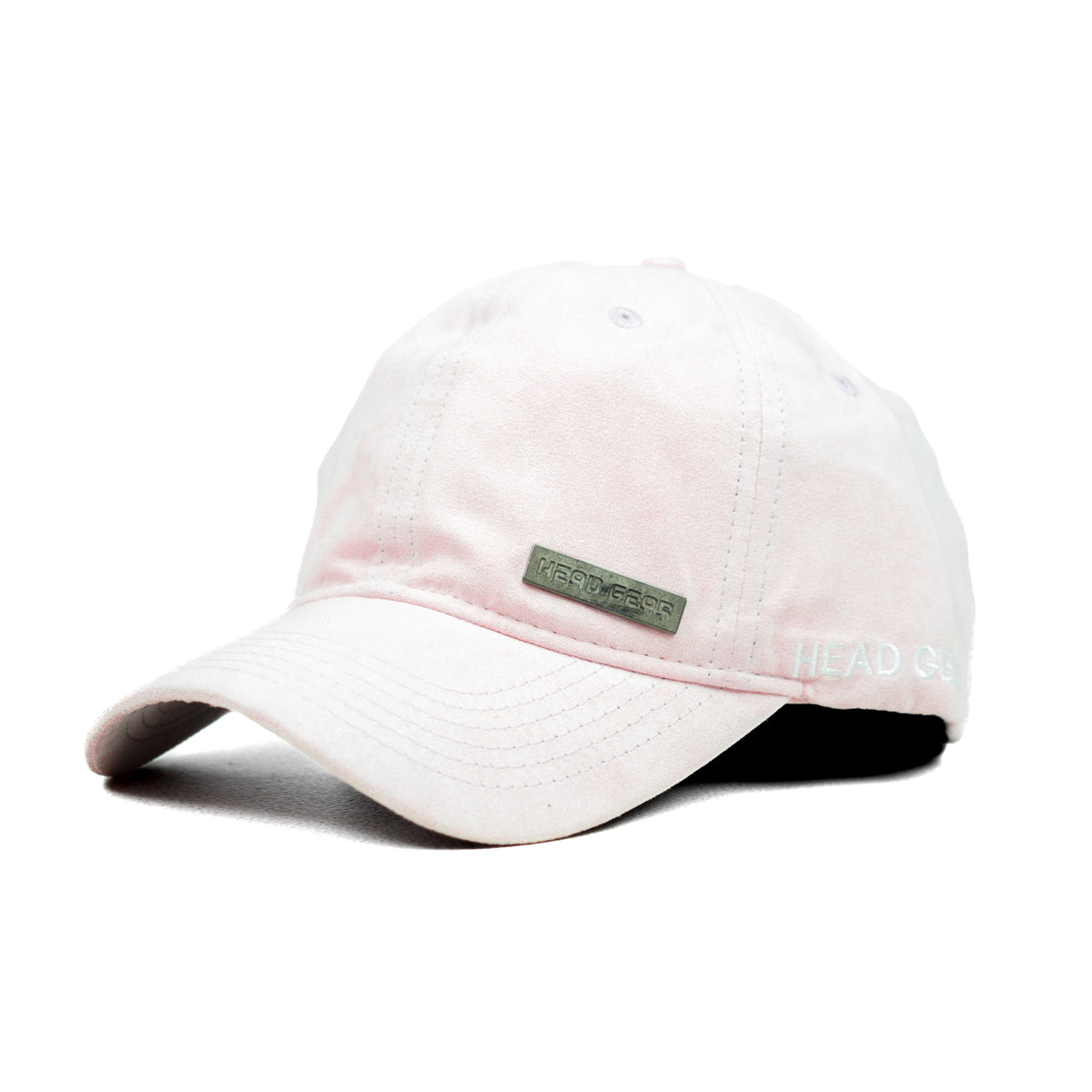 HEAD GEAR PASTEL PINK RUSTIC METAL PATCH CAP