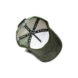 HEAD GEAR BLACK AND OLIVE DUAL TONE TRUCKER CAP