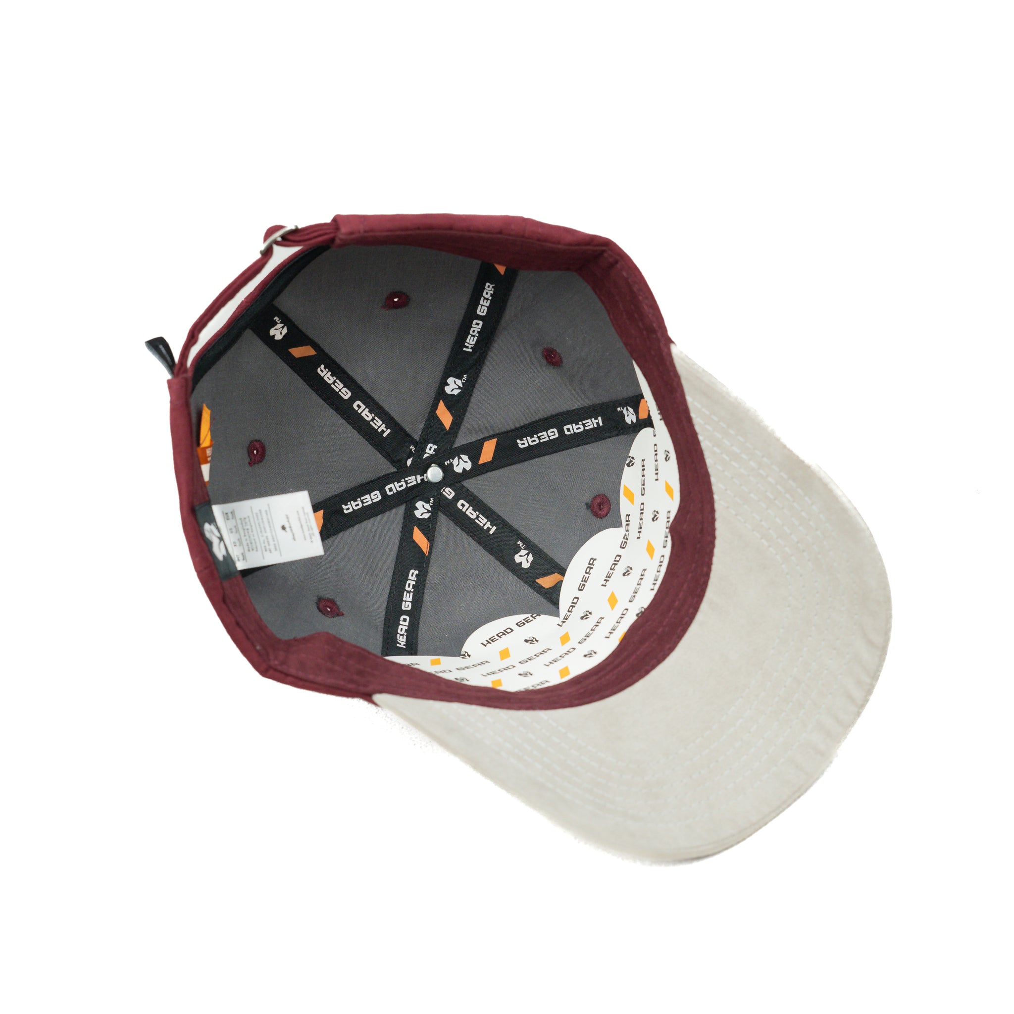 HEAD GEAR BASIC MAROON GREY DUAL TONE CAP