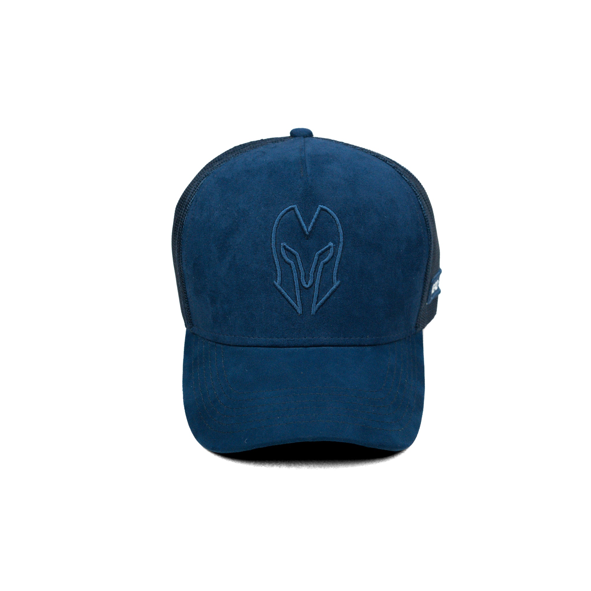 HEAD GEAR BLUE SUPER SUEDE TRUCKER CAP