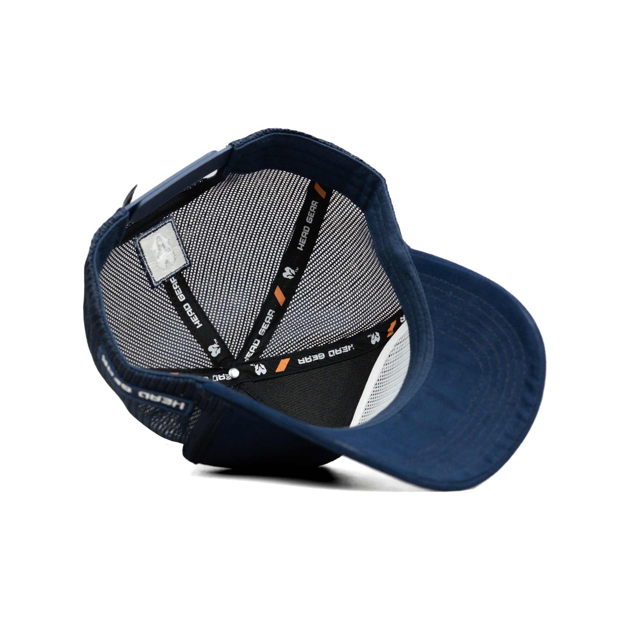 HEAD GEAR BLUE SUPER SUEDE TRUCKER CAP