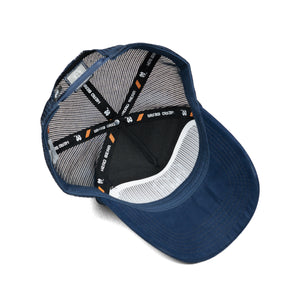 HEAD GEAR BLUE SUPER SUEDE TRUCKER CAP