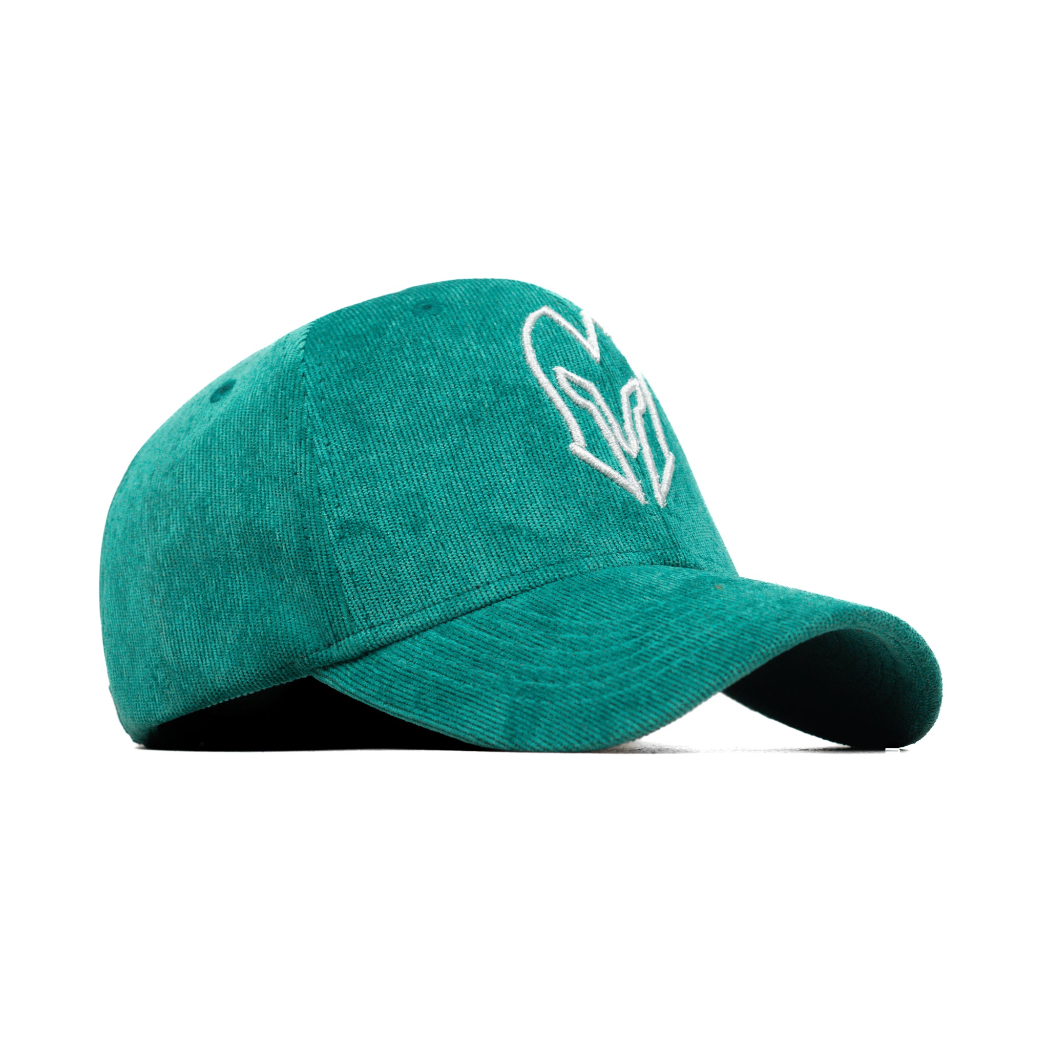 HEAD GEAR SILVER JUNGLE GREEN SUEDE CORD LIMITED EDITION CAP