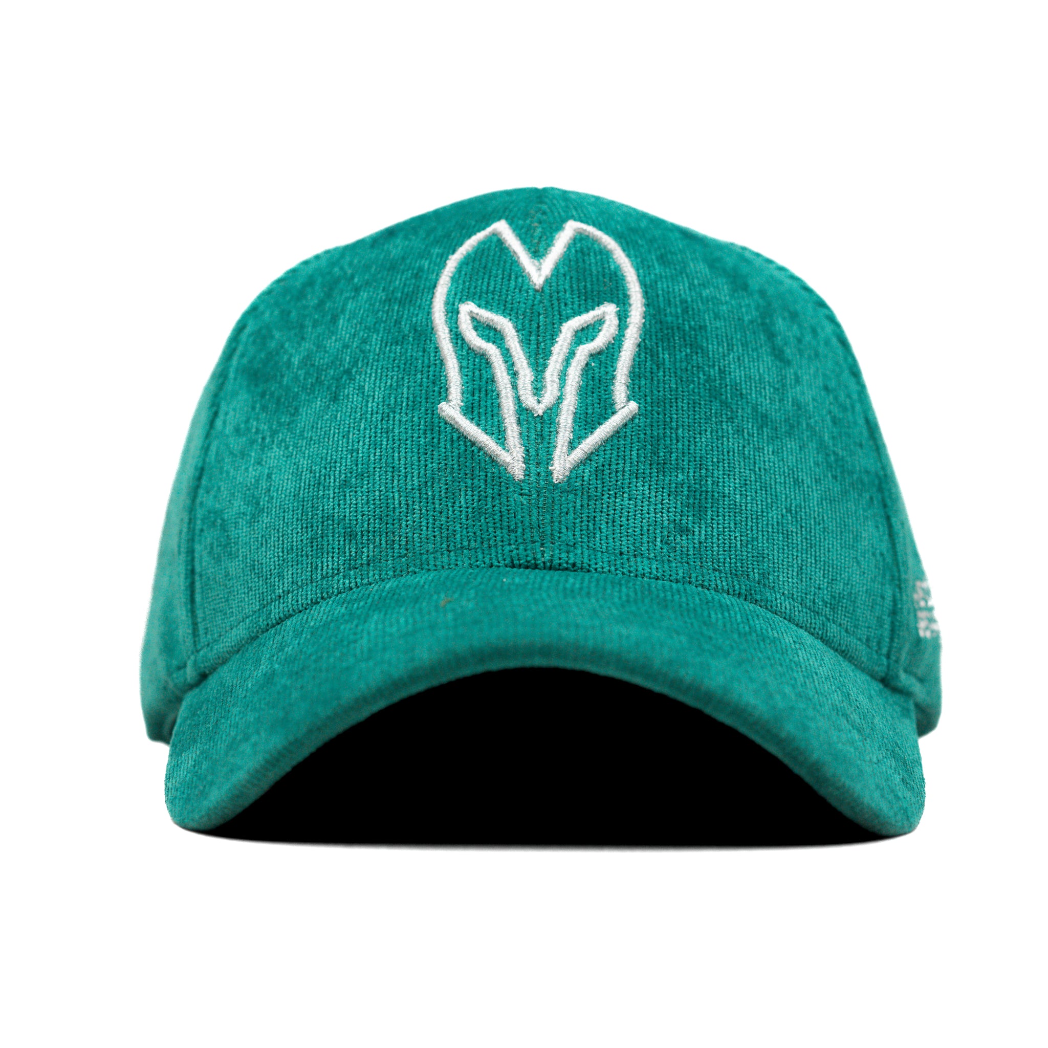 HEAD GEAR SILVER JUNGLE GREEN SUEDE CORD LIMITED EDITION CAP