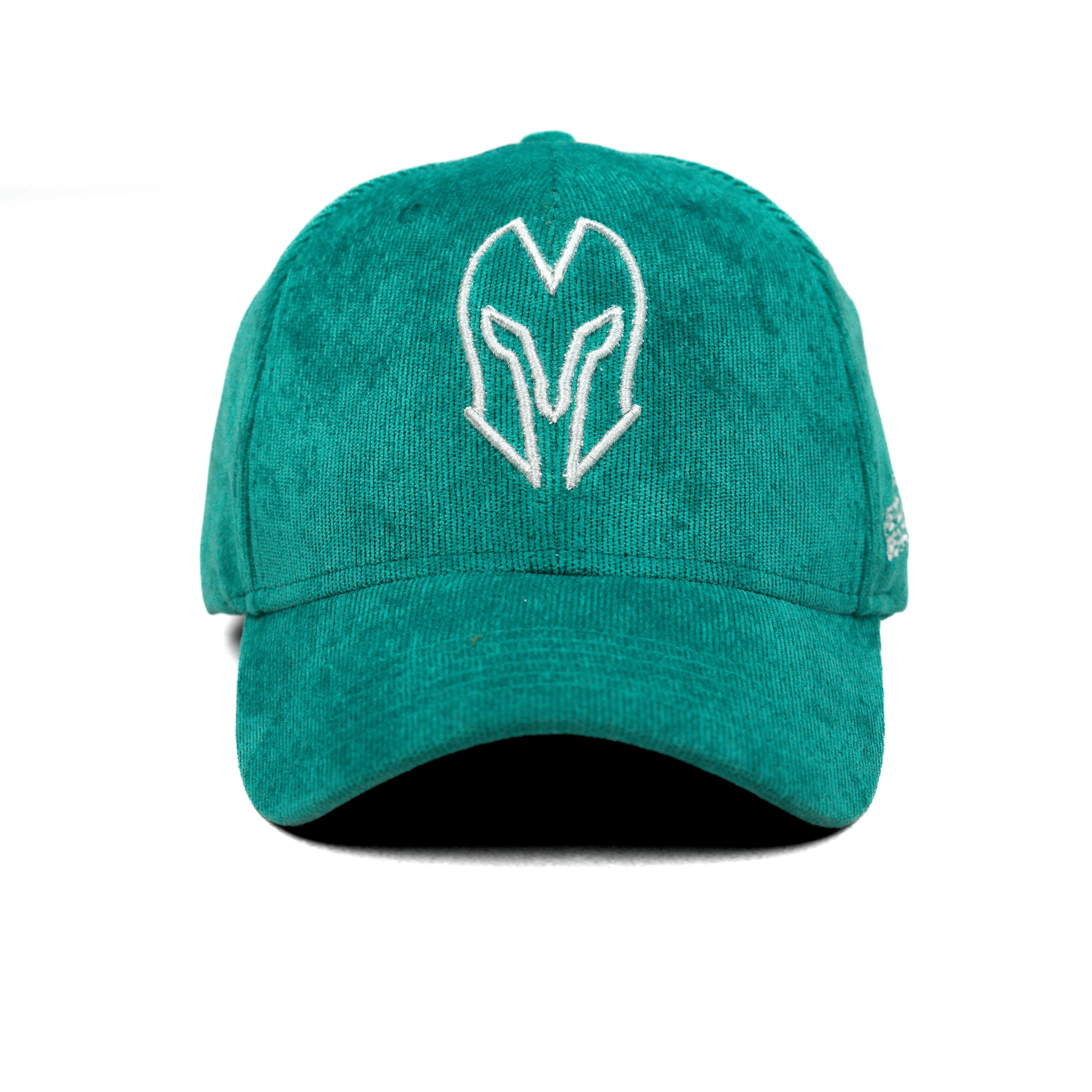 HEAD GEAR SILVER JUNGLE GREEN SUEDE CORD LIMITED EDITION CAP