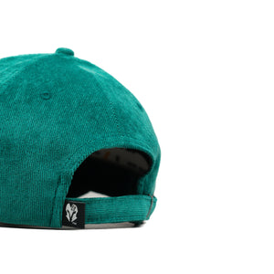 HEAD GEAR SILVER JUNGLE GREEN SUEDE CORD LIMITED EDITION CAP