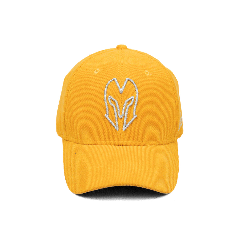 HEAD GEAR SILVER YELLOW SUEDE CORD LIMITED EDITION CAP