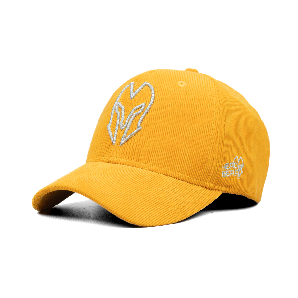 HEAD GEAR SILVER YELLOW SUEDE CORD LIMITED EDITION CAP
