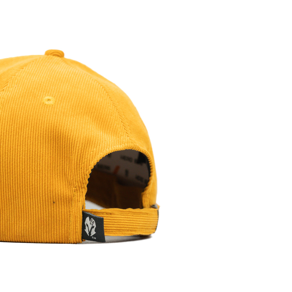 HEAD GEAR SILVER YELLOW SUEDE CORD LIMITED EDITION CAP