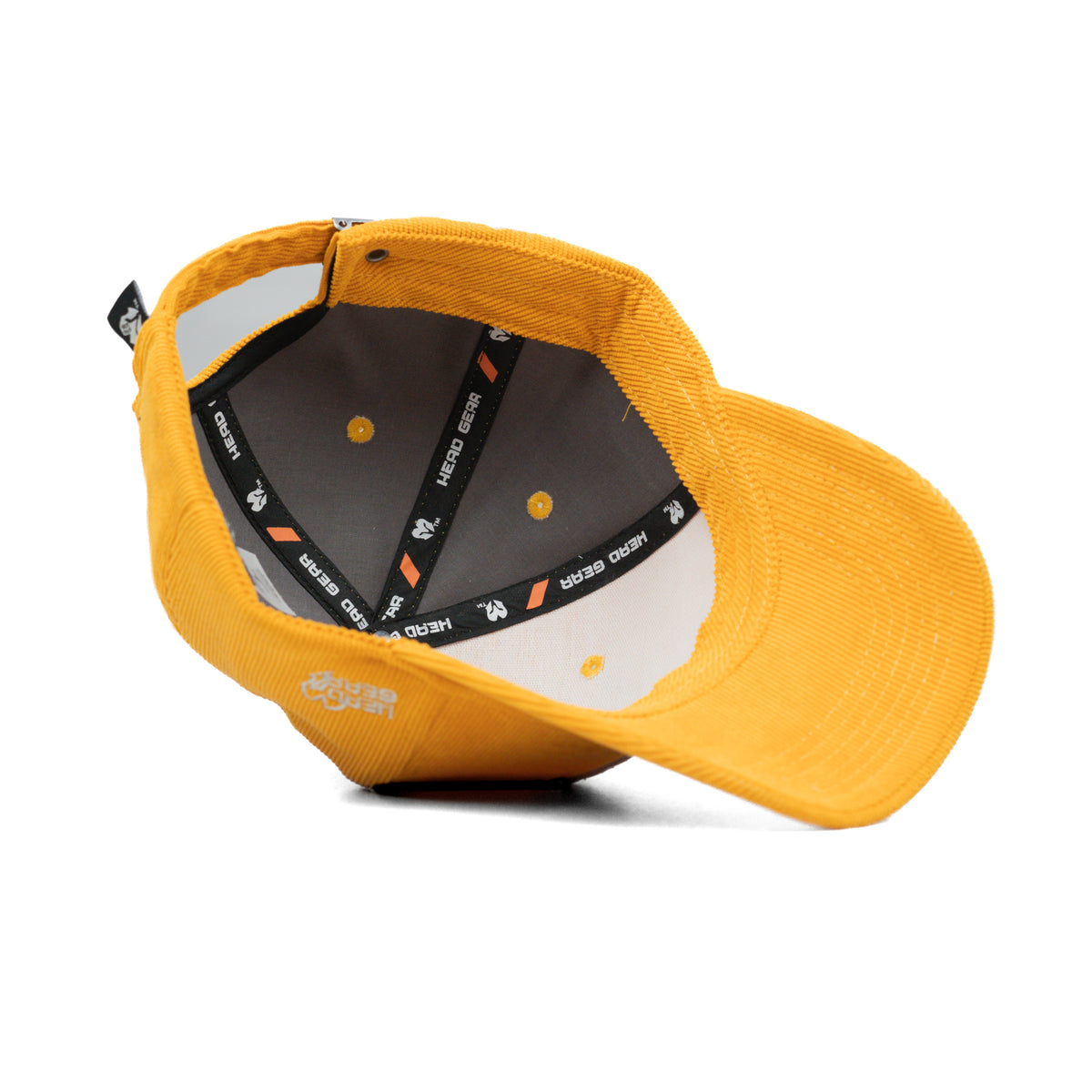 HEAD GEAR SILVER YELLOW SUEDE CORD LIMITED EDITION CAP