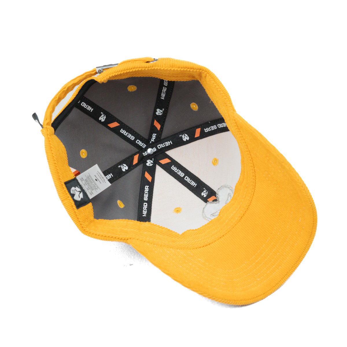 HEAD GEAR SILVER YELLOW SUEDE CORD LIMITED EDITION CAP