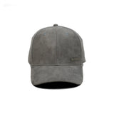 HEAD GEAR GREY STRUCTURED RUSTIC METAL PATCH CAP