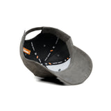 HEAD GEAR GREY STRUCTURED RUSTIC METAL PATCH CAP
