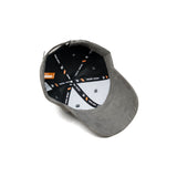 HEAD GEAR GREY STRUCTURED RUSTIC METAL PATCH CAP