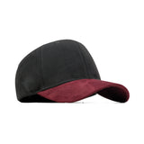 HEAD GEAR BLACK RED WINE DUAL TONE STRUCTURED CAP
