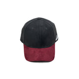 HEAD GEAR BLACK RED WINE DUAL TONE STRUCTURED CAP