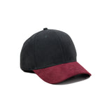 HEAD GEAR BLACK RED WINE DUAL TONE STRUCTURED CAP