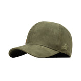 HEAD GEAR OLIVE STRUCTURED LEATHER PATCH FITTED CAP