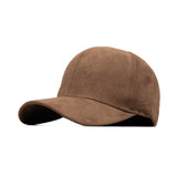 HEAD GEAR BROWN STRUCTURED LEATHER PATCH FITTED CAP