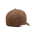 HEAD GEAR BROWN STRUCTURED LEATHER PATCH FITTED CAP
