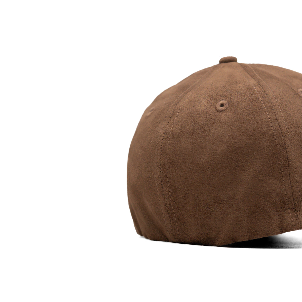 HEAD GEAR BROWN STRUCTURED LEATHER PATCH FITTED CAP