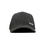 HEAD GEAR BLACK STRUCTURED RUSTIC METAL PATCH CAP