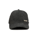 HEAD GEAR BLACK STRUCTURED RUSTIC METAL PATCH CAP