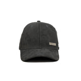HEAD GEAR BLACK STRUCTURED RUSTIC METAL PATCH CAP