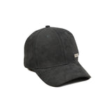 HEAD GEAR BLACK STRUCTURED RUSTIC METAL PATCH CAP